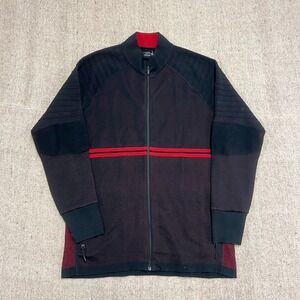 Smartwool Intraknit Jacket Mens Large Black Full Zip Merino Wool‎